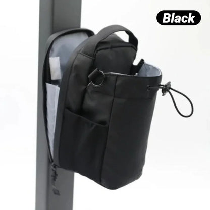 Bolsa magnética para gimnasio con portabotellas y bolsillo para móvil