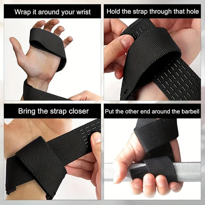 Straps de Levantamiento Antideslizantes para Gimnasio – Pack de 2